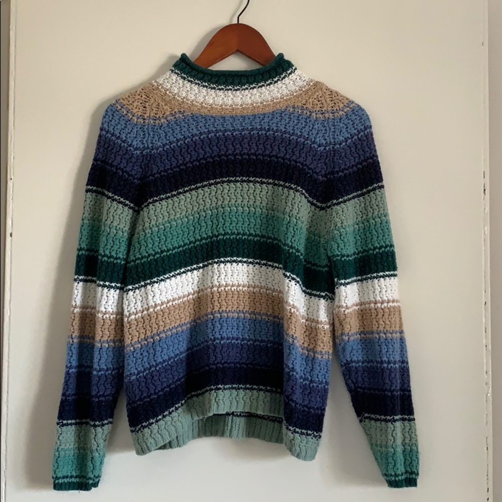 Vintage copper key Chunky knitted sweater